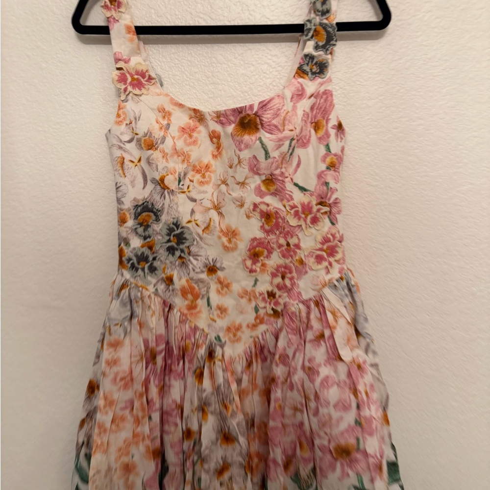 Agua by Agua Bendita Pluma Mini Dress in Jardinera size S - Picture 6 of 12